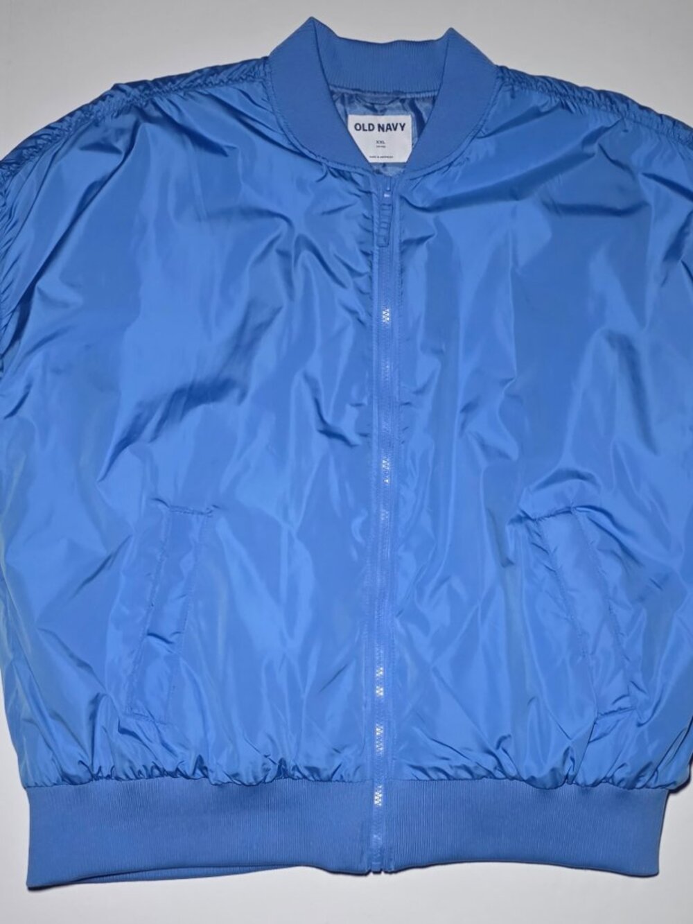 Old Navy Mens Blue Full Zippered Bomber Jacket Size XXL
